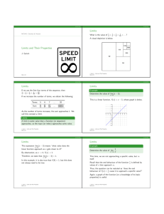 Limits and Their Properties