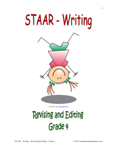 STAAR Revising and Editing Practice