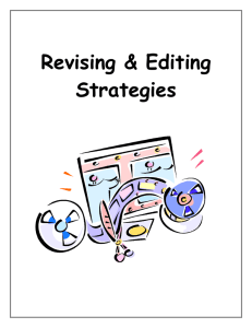 Revising & Editing Strategies