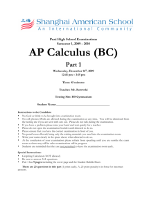 AP Calculus (BC)