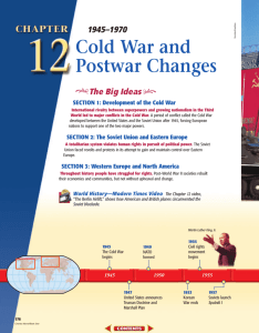 Chapter 12: Cold War and Postwar Changes, 1945-1970