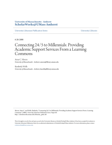 Connecting 24/5 to Millennials: Providing Academic Support