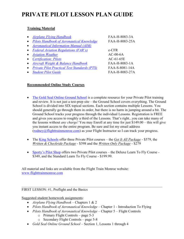 Private Pilot VFR Oral Exam Cheat Sheet - Trifold Study Guide For Student Pilots