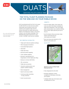 the total flight planning package: on the web and on your