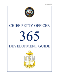 CHIEF PETTY OFFICER DEVELOPMENT GUIDE