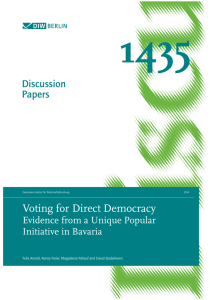 Voting for Direct Democracy