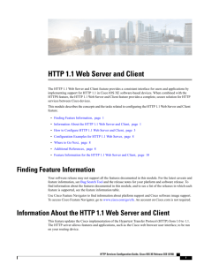 HTTP 1.1 Web Server and Client