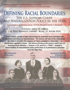 Defining Racial Boundaries: The U.S. Supreme Court and