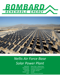 Nellis Air Force Base Solar Power Plant