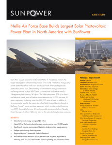 Nellis Air Force Base Builds Largest Solar Power Plant