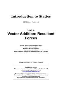 Vector Addition: Resultant Forces - Secrets of Engineering Mechanics