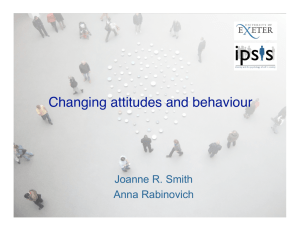 Changing attitudes and behaviour