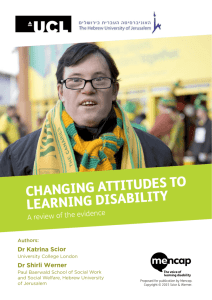 Changing attitudes to learning disability