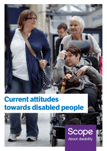 Current attitudes towards disabled people