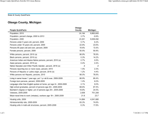 Otsego County QuickFacts from the US Census Bureau