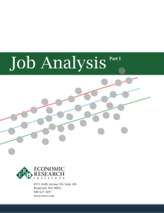 Job Analysis - ERI Economic Research Institute