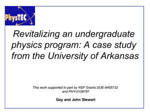 Revitalizing an undergraduate physics program: A case