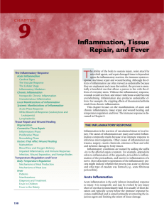 Inflammation, Tissue Repair, and Fever