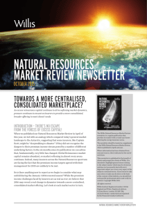 natural resources market review newsletter