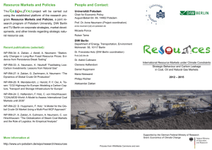 People and Contact: Resource Markets and Policies