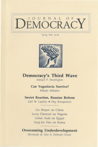Democracy's Third Wave - National Endowment for Democracy