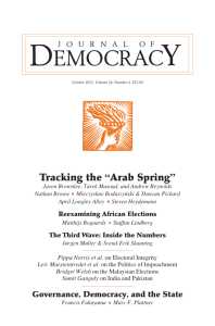 Tracking the “Arab Spring”