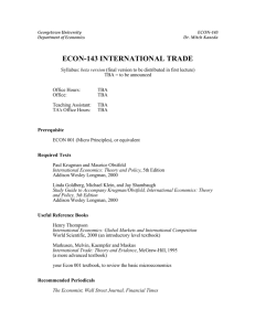 econ-143 international trade