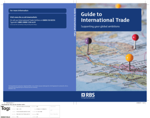 Guide to International Trade - British Chambers of Commerce