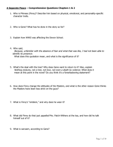 Page 1 of 10 A Separate Peace – Comprehension Questions
