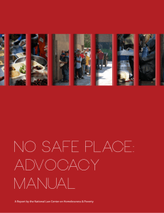 No Safe Place: Advocacy Manual