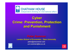 Cyber Crime: Prevention, Protection and Punishment