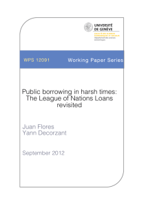 Public borrowing in harsh times: The League of Nations loans revisited