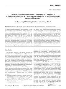 Effects of Concentration of Some Lanthanide(III) Complexes of 1,7