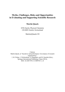 Myths, Challenges, Risks and Opportunities in Evaluating and