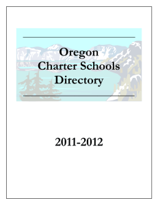 charter schools in Oregon - Oregon Department of Education