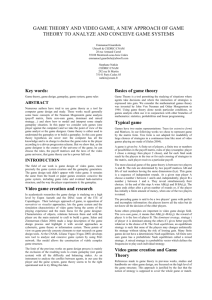 CGame05 eGuardiola sNatkin GameTheory 5 pages - Cedric