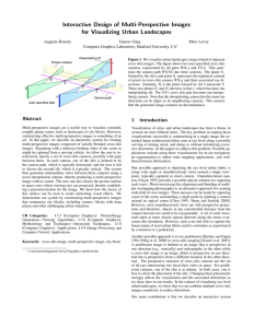 Interactive Design of Multi-Perspective Images for Visualizing Urban
