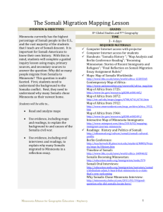 The Somali Migration Mapping Lesson