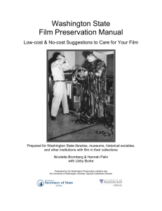 Washington State Film Preservation Manual -