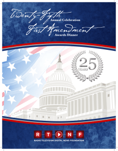 8 First Amendment Awards Dinner | March 11, 2015