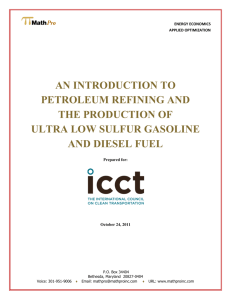 An Introduction To Petroleum Refining And The Production