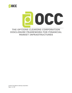 THE OPTIONS CLEARING CORPORATION DISCLOSURE