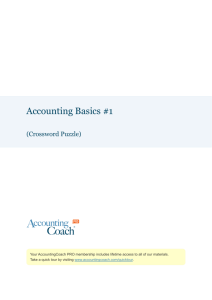 Accounting Basics #1