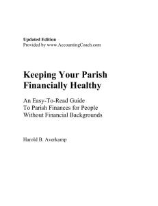 Keeping Your Parish Financially Healthy