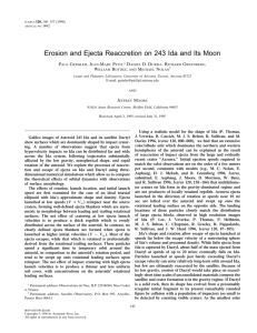 Erosion and Ejecta Reaccretion on 243 Ida and Its Moon