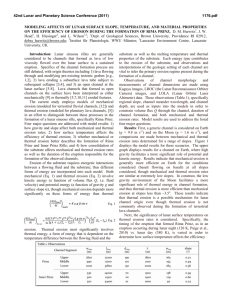 modeling affects of lunar surface slope, temperature, and material