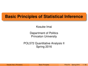 Basic Principles of Statistical Inference