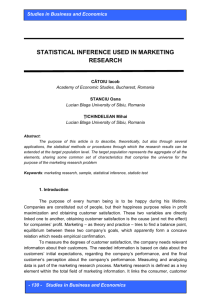 statistical inference used in marketing research