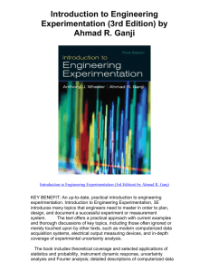 Introduction to Engineering Experimentation (3rd Edition) by Ahmad