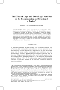 The Effect of Legal and Extra-Legal Variables on the